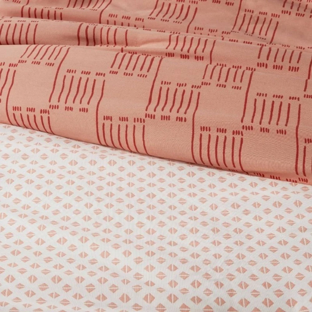 Threshold Boho Reversible Printed Comforter & Sham Set Bronze - Threshold F/Q